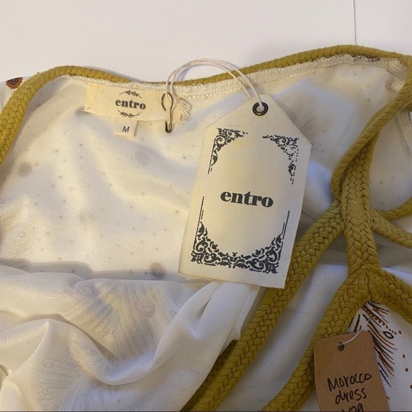 NWT Entro boho chic lagen look summer dress medium - Picture 7 of 9